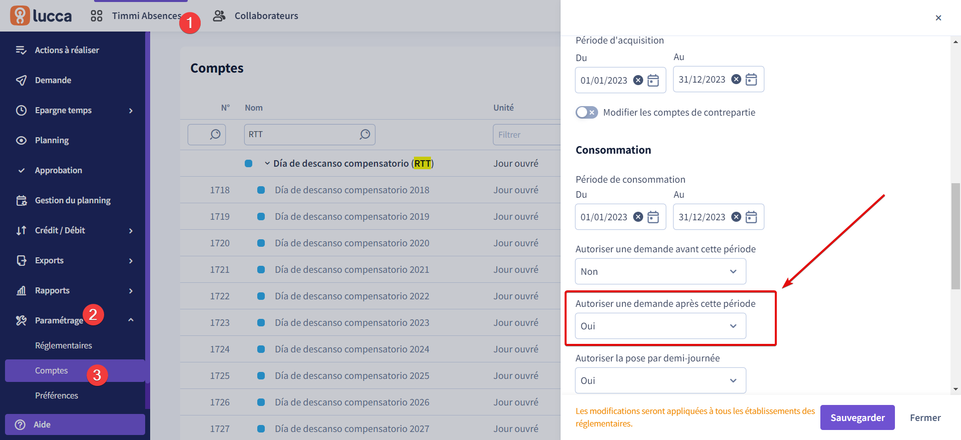 New year: managing comp days N-1 and N