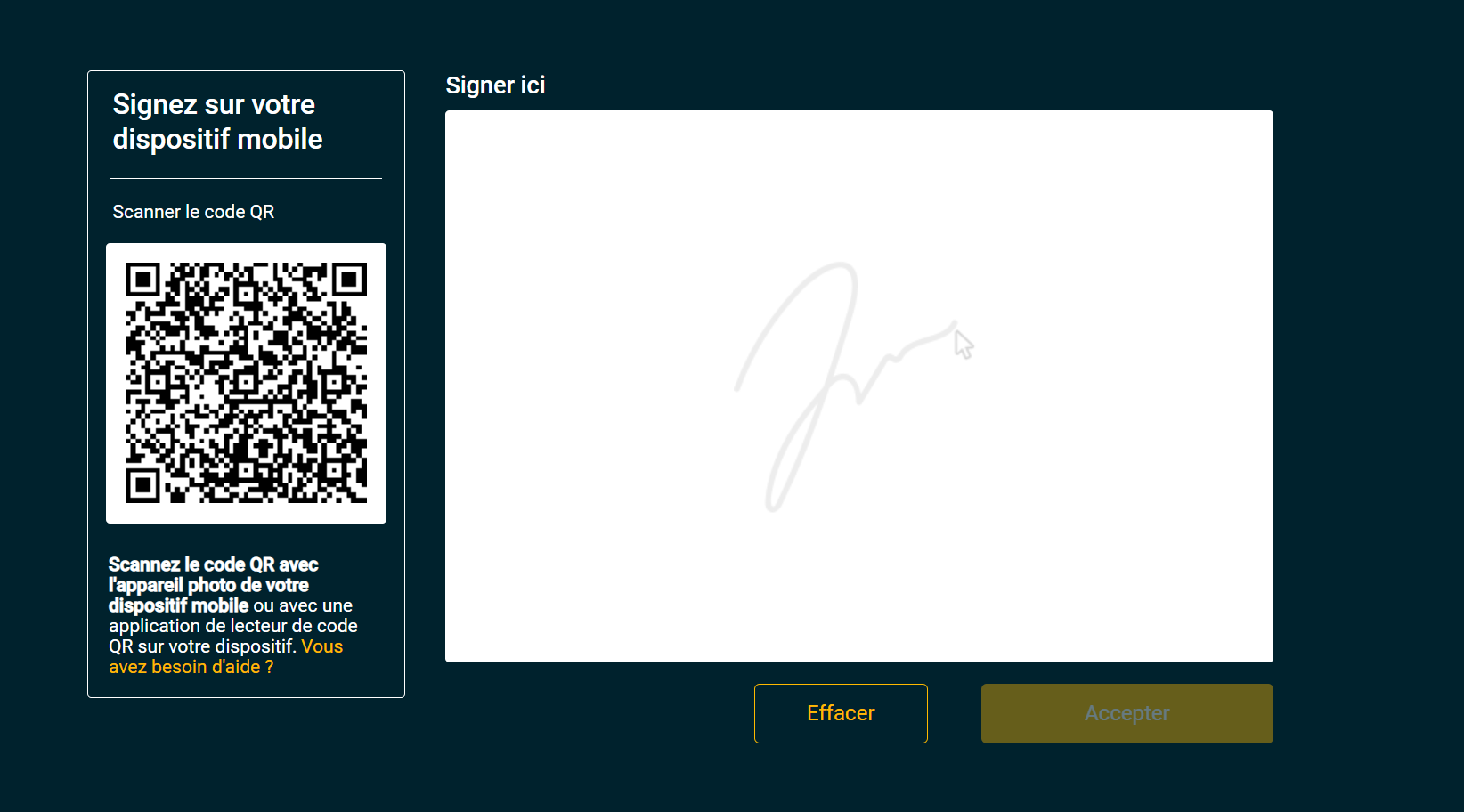 Signing a document in Core HR