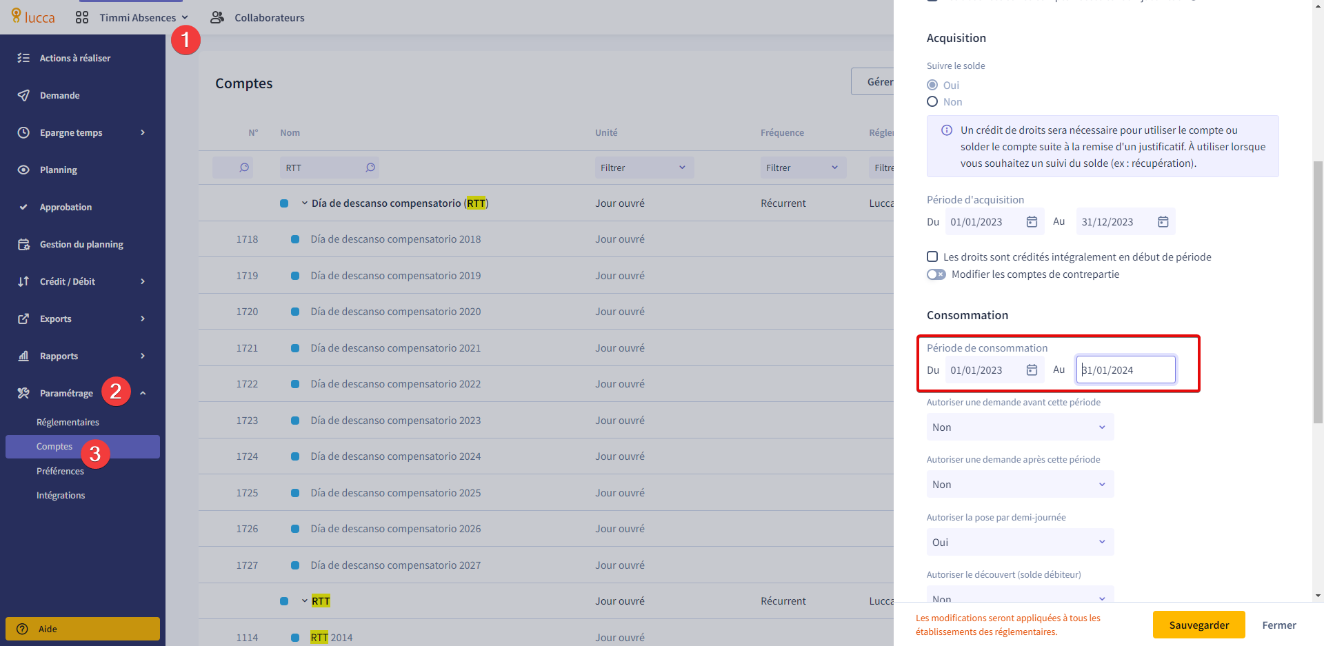 New year: managing comp days N-1 and N