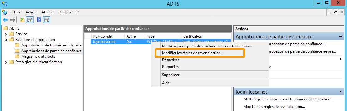 SSO Microsoft ADFS - Active Directory Federation Services (SAML 2)